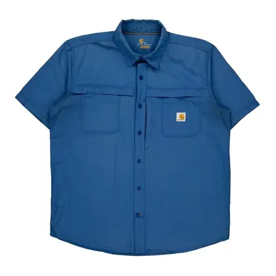 Carhartt Short Sleeve Shirt - XL Blue Cotton