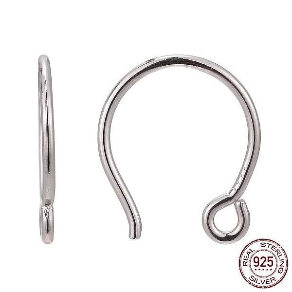 Anti-Tarnish Rhodium Plated Sterling Silver Earring Hooks