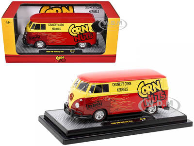 1960 Volkswagen Delivery Van Red and Yellow \