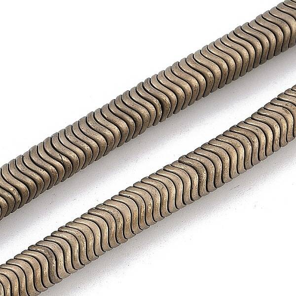 Electroplated Synthetic Non-magnetic Hematite Beads Strands