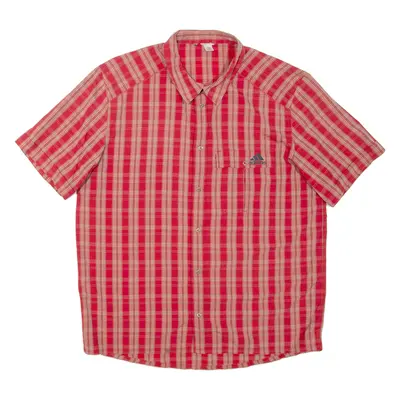 ADIDAS Outdoor Mens Shirt Red Check L
