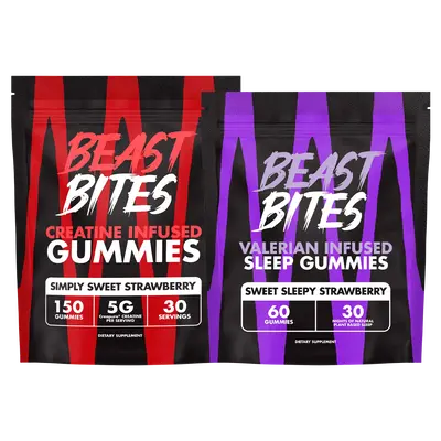 Creatine + Valerian Gummies Bundle - Beast Bites