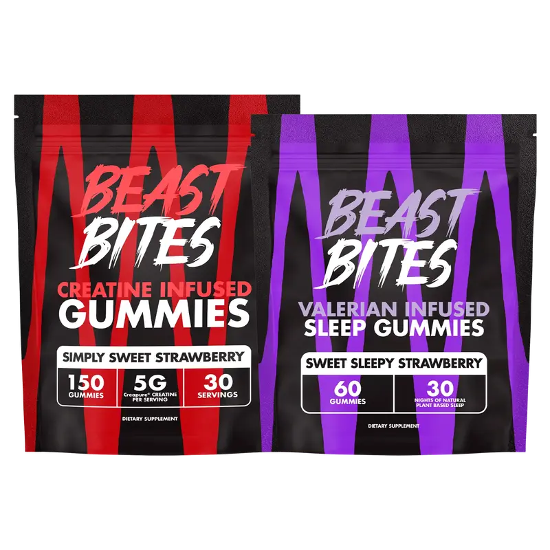 Creatine + Valerian Gummies Bundle - Beast Bites