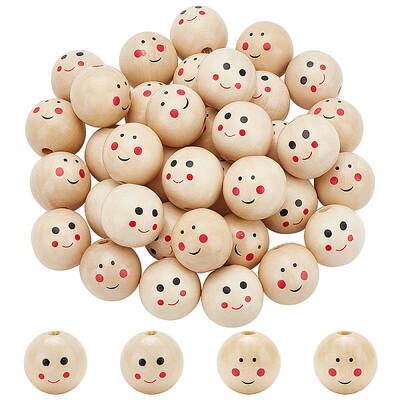 2 Bags 2 Styles Wood European Beads