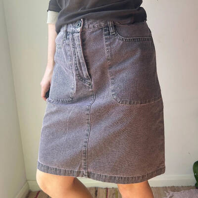 Murphy & Nye Mini Skirt - 28W UK 8 Pink Cotton