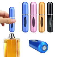 4PCS 5ML Refillable Perfume Atomizer Travel, Portable Mini Pocket Perfume Atomizer for Travel Accessories Tin Canister Organi...