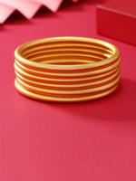 Vintage Minimalist Matte Bangle, Fashionable Stack Jewelry for Women & Men, Trendy All-match & Exquisite Jewelry for Birthda...