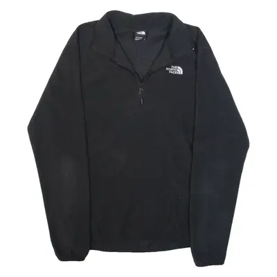 THE NORTH FACE Mens Fleece Black 1/4 Zip Tight Knit M