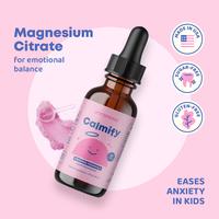 JoySpring Liquid Magnesium Citrate for Kids – Gentle Calming Support with Chamomile & Passion Flower Healthcare Natural Vit...