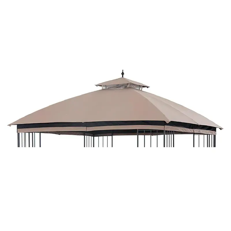 SUNJOY Khaki+Black Replacement Canopy For Easy Up Domed Softtop Gazebo (10X10 Ft) L-GZ038PST-F Sold At Lowe's