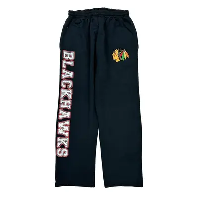 Blackhawks Nhl Joggers - Large Black Cotton Blend