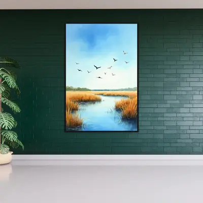 Soaring Over the Marshlands