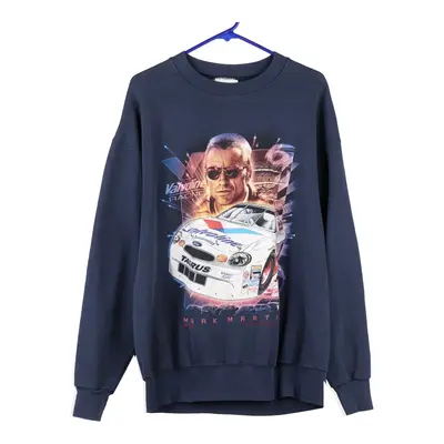 Mark Martin Chase Authentics Sweatshirt - Large Blue Cotton Blend