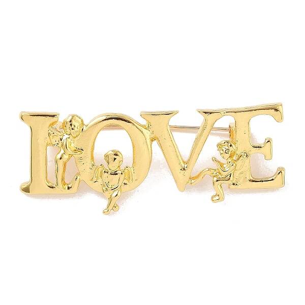 Word Love Alloy Brooch
