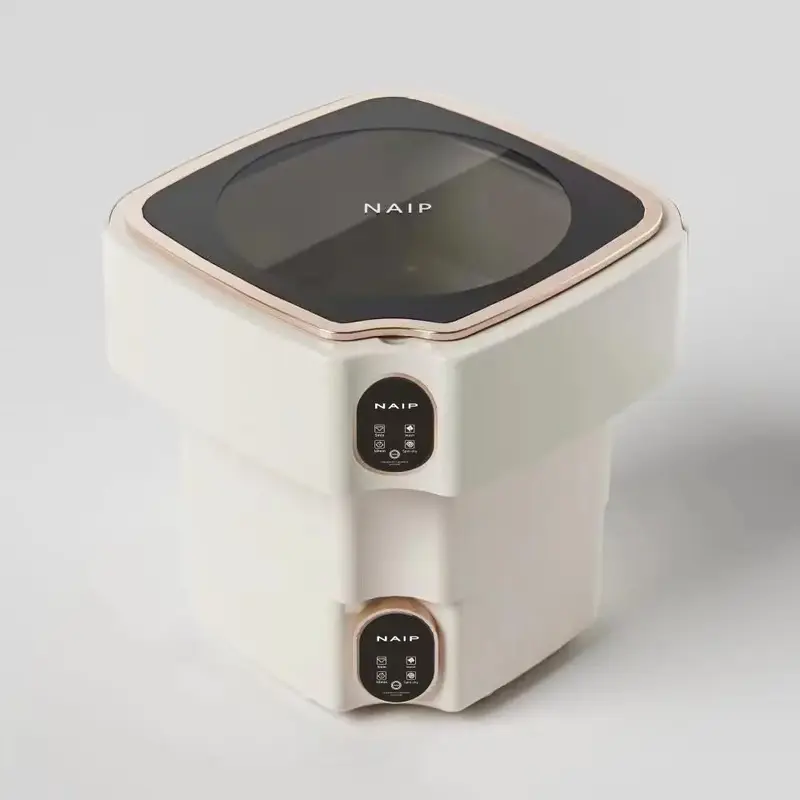 Foldable Portable Washing Machine, 10L Large Capacity Washing Machine for Outdoor, Camping, RV, Travel Use, Mini Washing Mac...