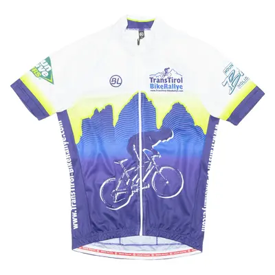 BIKE RALLY Cycling Mens Jersey Blue Full Zip XS