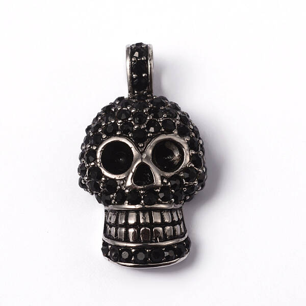 316 Surgical Stainless Steel Rhinestone Pendants