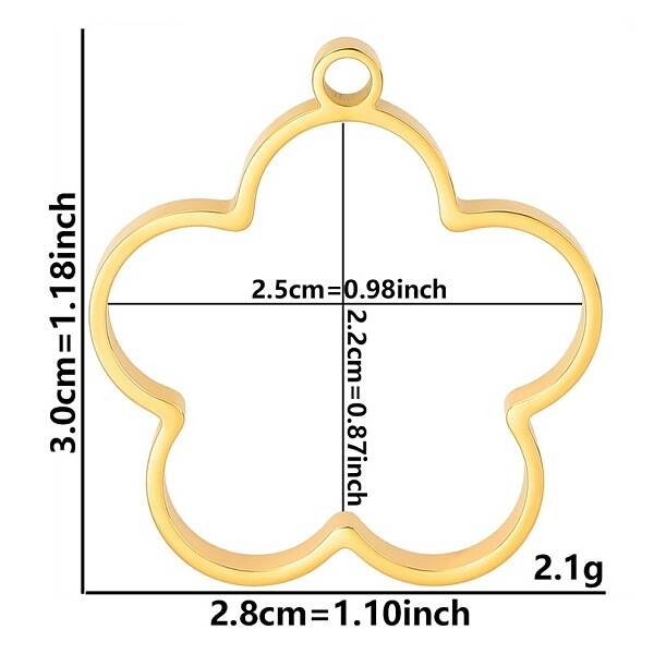 Stainless Steel Open Back Bezel Pendants