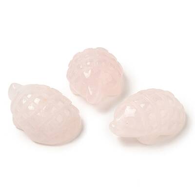 Natural Rose Quartz Carved Hedgehog Statues Ornament