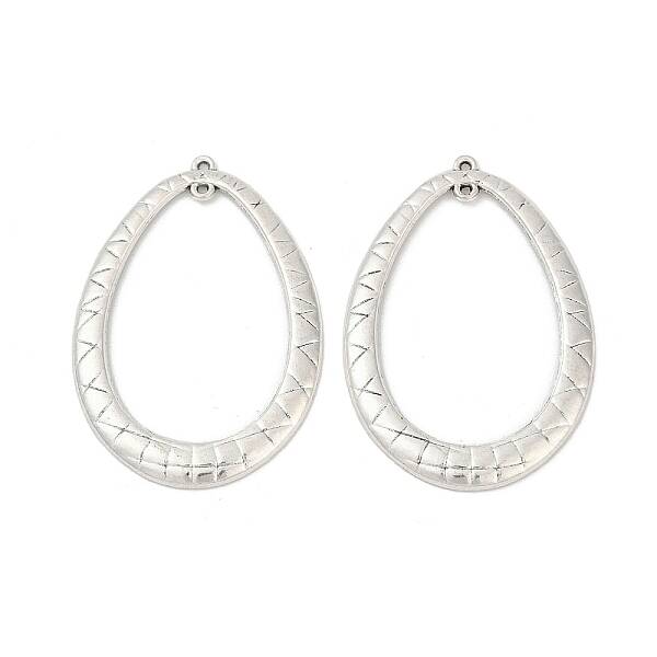 Oval Tibetan Style Alloy Pendants