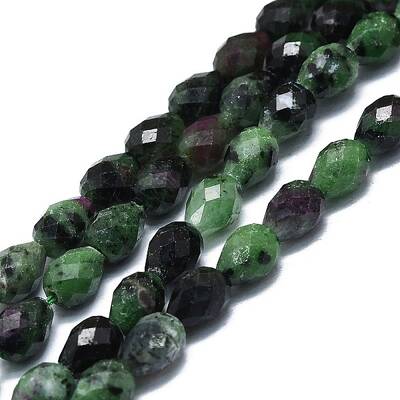 Natural Ruby in Zoisite Beads Strands