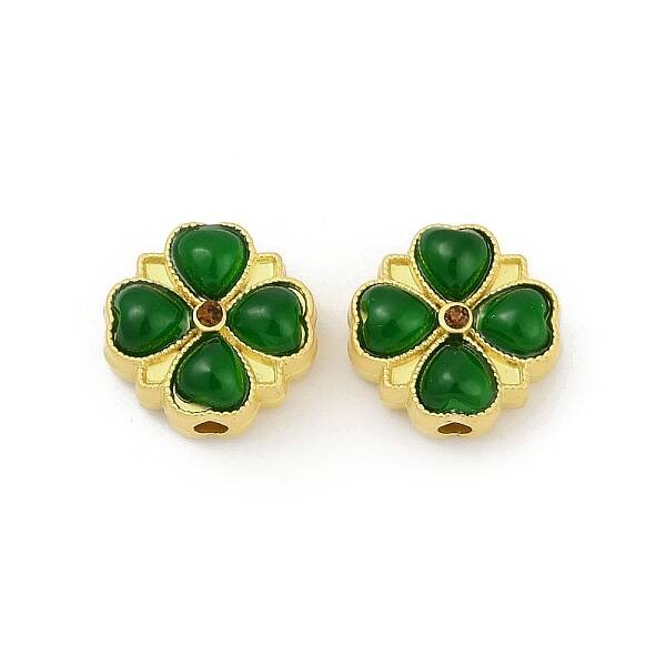 Alloy Resin Rhinestone Beads