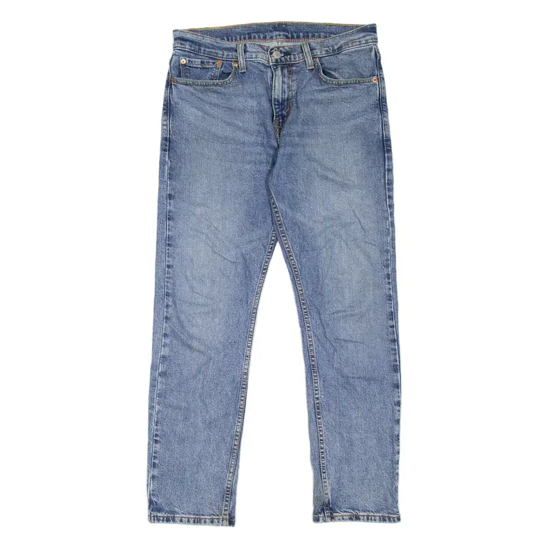LEVI'S 502 Jeans Mens Blue Regular Tapered Stone Wash W30 L30