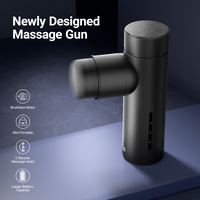 MERACH Pocket Massage Gun, Deep Tissue Back Massager, Percussion Massager with 5 Massage Heads & Silent Brushless Motor, Up t...