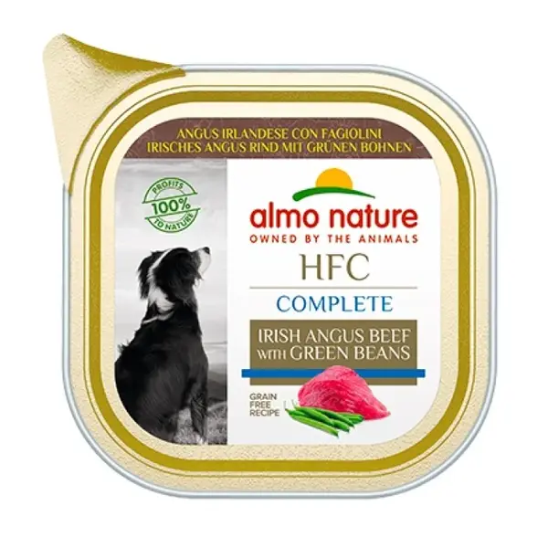 Almo nature spa HFC Complete Irish Angus with Green Beans - 85GR