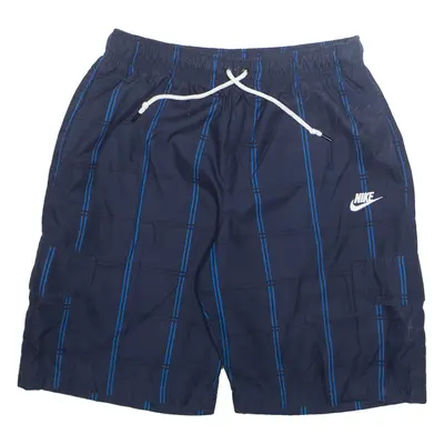 NIKE Mens Swimming Shorts Blue Check M W28