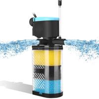 AquaMiracle Aquarium Filter 3-Stage in-Tank Filter Internal Fish Tank Filter Turtle Filter for 10-100 Gallon Fish Tanks with ...