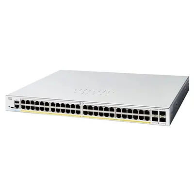 Cisco C1300-48P-4X | Catalyst 1300 Series 1300-48P-4X 48 x 10/100/1000Base-T RJ-45 PoE+ and 4 x 10GbE SFP+ Uplink Ports Layer...