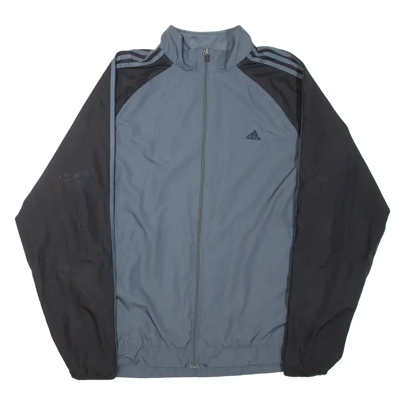 ADIDAS Mens Track Jacket Grey Colourblock L