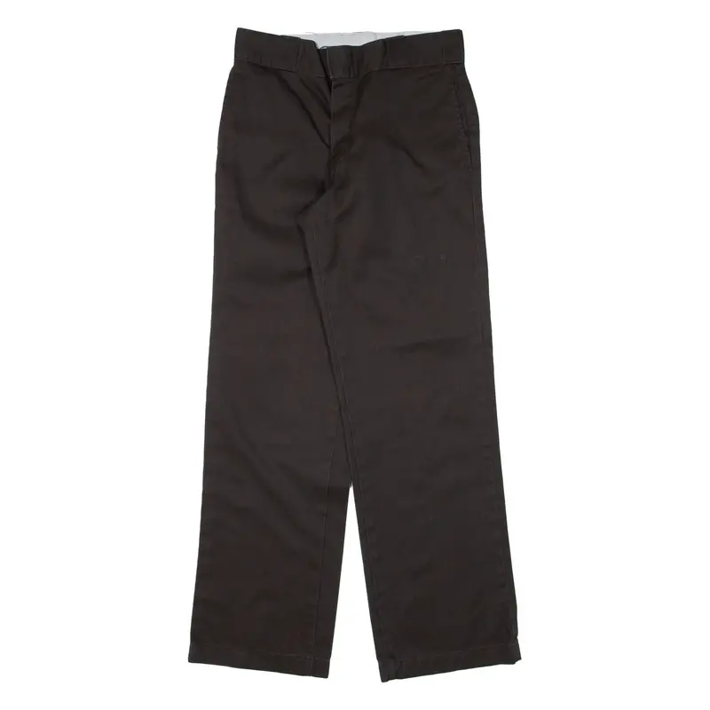 DICKIES 874 Workwear Mens Trousers Brown Regular Straight W28 L30