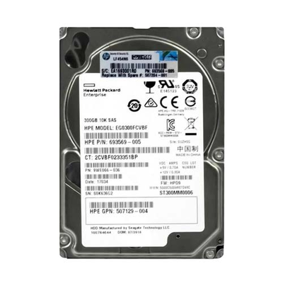693569-005 HP 300GB 6Gb/s SAS 10000 2.5-inch Hard Drive