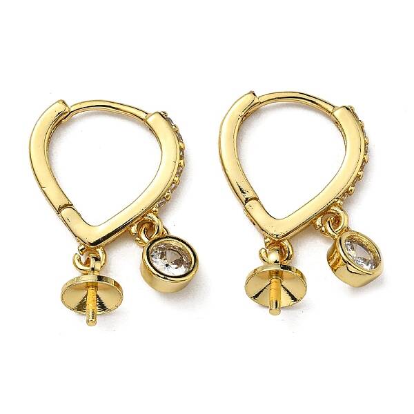 Rack Plating Brass Hoop Earring Findings
