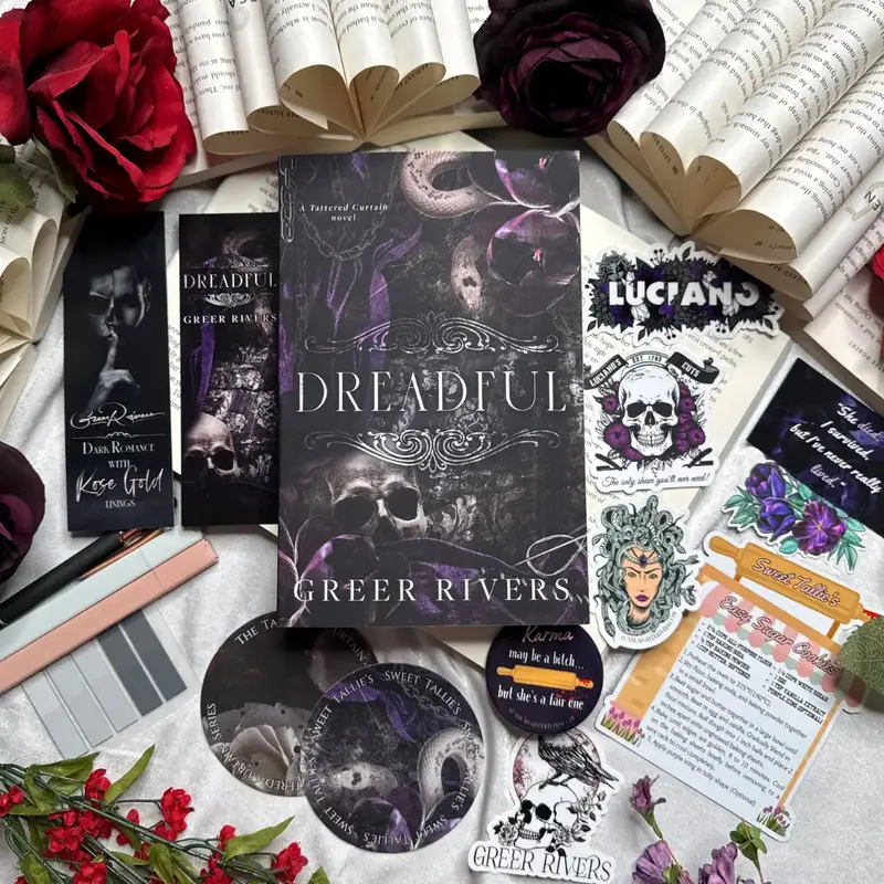 Dreadful by Greer Rivers - Spicy Dark Romance Box - Magnets, Stickers, tattoo, and More - Paperback Edition