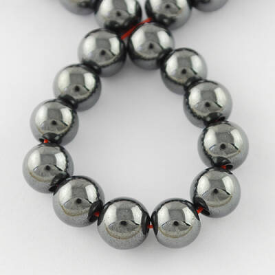 Non-magnetic Synthetic Hematite Beads Strands