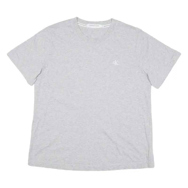 CALVIN KLEIN JEANS Mens T-Shirt Grey 2XL