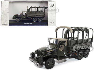 GMC CCKW353 Wrecker Tow Truck Olive Drab United States Army 1/43 Diecast Model by Militaria Die Cast
