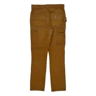 Workwear Carhartt Double Knee Carpenter Trousers - 32W 31L Brown Cotton Blend | Size: 32″ waist