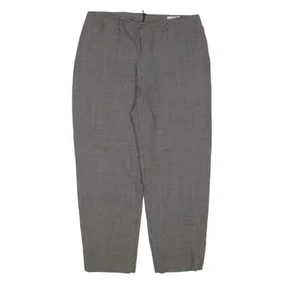 VERSACE Womens Trousers Grey Regular Tapered Wool W32 L25