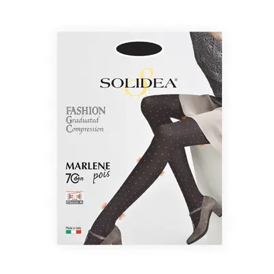 Solidea Marlene Pois Opaque Tights 70 Den Compression 12 15mmHg 4XL Must