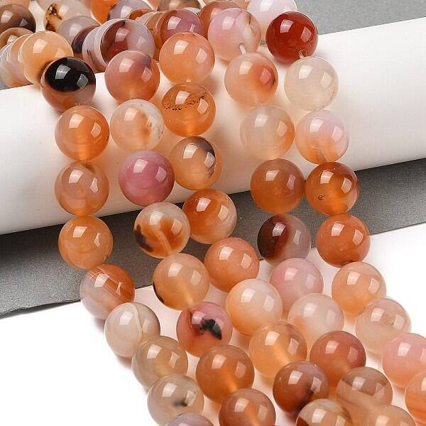Natural Red Agate Beads Strands