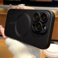【Freeship】Mag Safe Magnetic TPU Case For iPhone 16 15 14 Pro Max 13 12 11 Pro Max with Camera Lens Protector, Shockproof ...