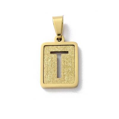 304 Stainless Steel Alphabet Pendants