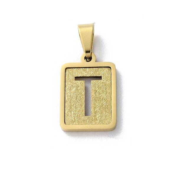 304 Stainless Steel Alphabet Pendants