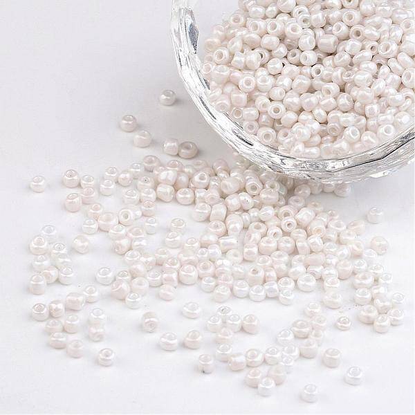 DIY Craft Beads 8/0 Opaque Colors Lustered Round Glass Seed Beads
