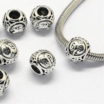 Alloy European Beads