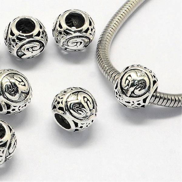 Alloy European Beads